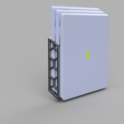 soporte-PS4-pro.png STL-Datei PS4 Pro Wandhalterung・Design für 3D-Drucker zum herunterladen