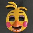 3D-printed-Toy-Chica-Mask.jpg Toy Chica Mask (FNAF / Five Nights At Freddy’s)