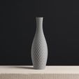 MACRO-SLIMPRINT-2316.jpg Wavy Cubed Decoration Vase, Vase Mode
