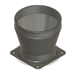 70to100.png STL-Datei Creality Laser-Gehäuse 70mm auf 100mm/4" Kanaladapter kostenlos・3D-Druck-Vorlage zum herunterladen
