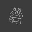 Goomba1.jpg Super Mario Outline Set#1 - Super Mario Silhouette Pack #1