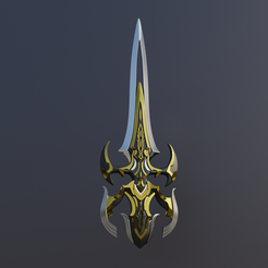 Preview1.png Fichier STL L'épée Vayne de Mana Khemia・Modèle à télécharger et à imprimer en 3D