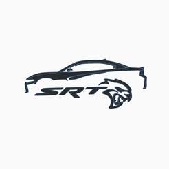 dodge-charger-SRT.png Fichier STL gratuit Dodge Charger SRT 2D・Objet imprimable en 3D à télécharger