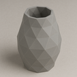 lowpoly-vase.png Modern Geometric Vase Bundle – 6 Unique 3D Printable Vases (STL Pack)