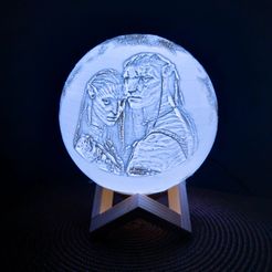 Moon Lamp by Kx, Download free STL model