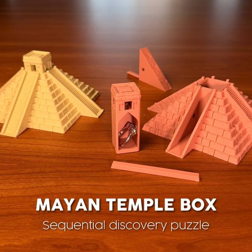 ＥＸＰＥＤＩＴＩＯＮ ＴＥＭＰＬＥＳ ＯＦ ＴＨＥ ＭＡＹＡ　マヤ神殿発掘キット MAYAN TEMPLE BOX - SEQUENTIAL DISCOVERY PUZZLE - Cults3D 3D Model