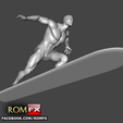 silver surfer19.png Silver Surfer Action Figure Printable 2 Poses BONUS