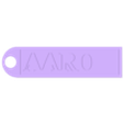 AARON Keychain.stl NOMI DI PORTACHIAVI CHE INIZIANO CON UNA