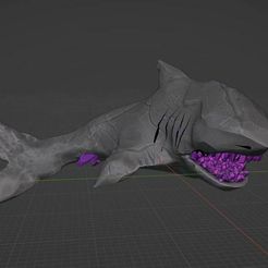 d9f63c90-35e9-4842-afed-c96f093c65c1.JPG Free 3D file Geode Shark・Design to download and 3D print
