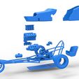 64.jpg Diecast Dragster old school à moteur avant avec coque Version 5 Echelle 1:25