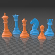 2019-09-05 (1).png Classic Chess Set Printable 3D print model