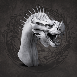 wendigo.png STL file bat creature bust・3D print model to download