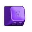 Taste_Untere_Reihe_M.stl Commodore C64 keys/keycaps with labeling complete version 2