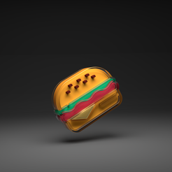 burger-glass.png 3D file burger 3d glasses blender formats・3D print design to download
