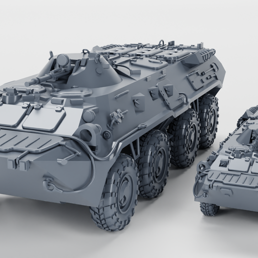 BTR-80 (USSR, Cold war) (scale 1:56 and 1:100)