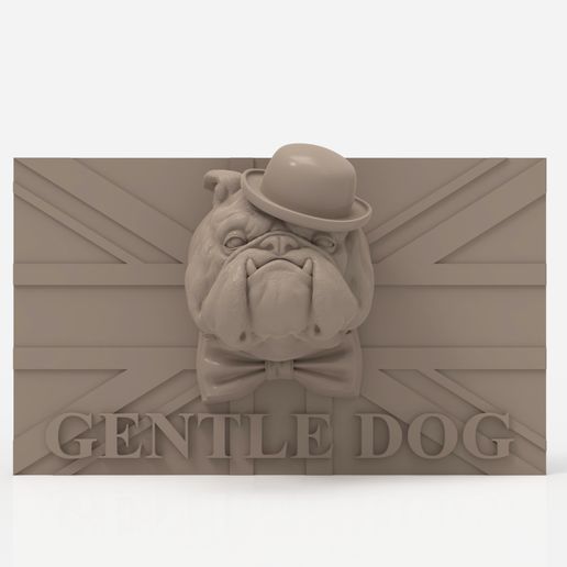Gentledog402.jpg 3Dmodel STL GentleDog Panel