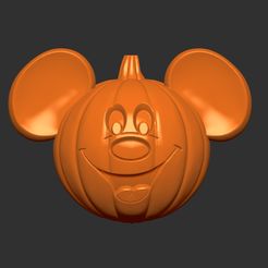 цвц.jpg Fichier STL Citrouille Mickey Mouse・Modèle à imprimer en 3D à télécharger