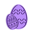 2544_HUEVOSDECO_50_STAMP.stl EASTER EGG EASTER EGG Cookie Cutter with Stamp / Cookie Cutter EASTER EGG