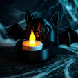 68647.png Cute bat tealight holder