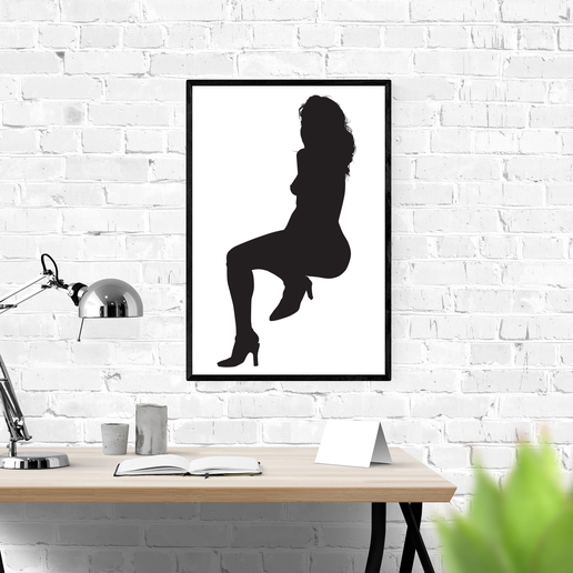 Woman silhouette #7 3D model