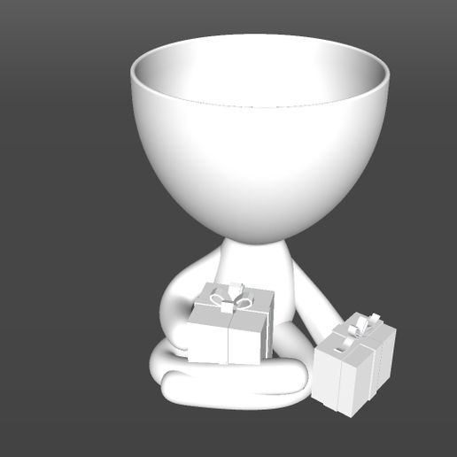 Regalitos.jpg Download STL file Robert Planter Christmas • 3D printable model, latienditadebudin