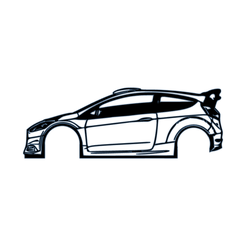 Stampa Su Tela Panther Print, Ken Block Ford Mustang, 18x12 Pollici, Tela Artistica Con Cornice In Legno Di Pino, Pronta Da Appendere