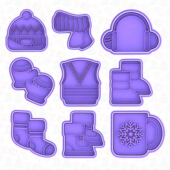 main.png Winter clothing cookie cutter set of 9