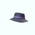 0_00009.jpg HAT 3D MODEL - Top Hat DENIM RIBBON CLOTHING DRESS British Fedora Hat with Belt Buckle Wool Jazz Hat for Autumn Winter Valentino Garavani - Rabbit skin calfskin ribbon antique