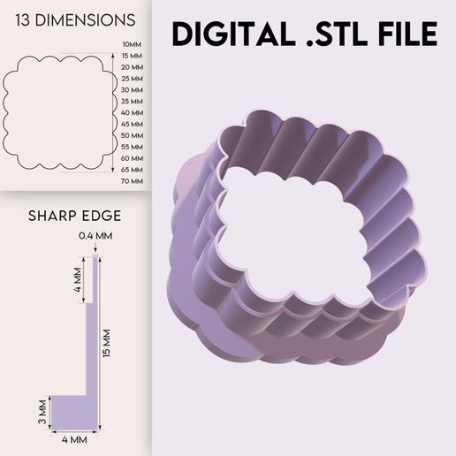 FLD20029_pag2.jpg Label Polymer Clay Cutter | Label Cookie Cutter | Digital STL File