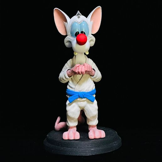 Pinky フィギュリン 🧠 PINKY AND THE BRAIN JIU-JITSU・ STL File for 3D printing・Cults