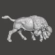 AmericanBuffalotoy0.jpg BÚFALO AMERICANO FIGURA MODELO ANIMAL CRIATURA ORNAMENTO REALISTA