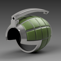 ALL-IN-ONE_iso-view.png Free STL file Katsuki Bakugo grenade props MHA・3D printable model to download