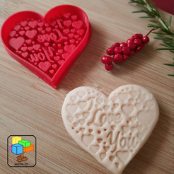 3.png STL file I love you Cookie cutter・3D printing model to download