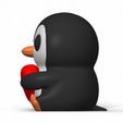 Photoroom_20250115_115710.jpg Flexy Penguin & Figurine Heart Set – With Keychain Options