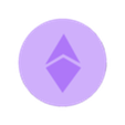 Eth Logo 2 color diamond.stl Ethereum 3D logo