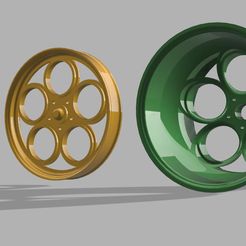 drag1.jpg STL file set of dragster wheels ,・3D printable model to download, 3dscalecars