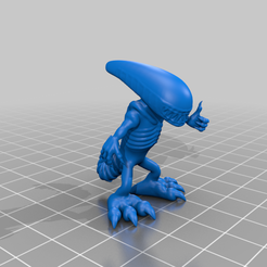 Alien_gotov_2.png Free STL file Chibi Alien・3D print model to download