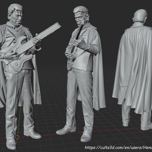 👨 Musician・ STL File for 3D printing・Cults
