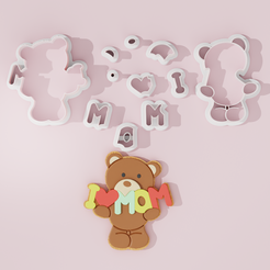 I-Love-Mom-Bear.png Mother's Day #5 Cookiecutter