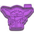 yoda-1.png Baby Yoda FRESHIE MOLD - 3D MODEL MOLDING FOR MAKING SILICONE MOULD