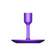 SVCN_1.stl 3D model candle holder for diameter 20