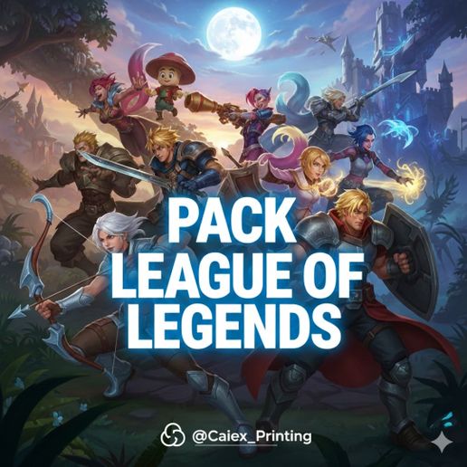 League of Legends PACK +36 STL
