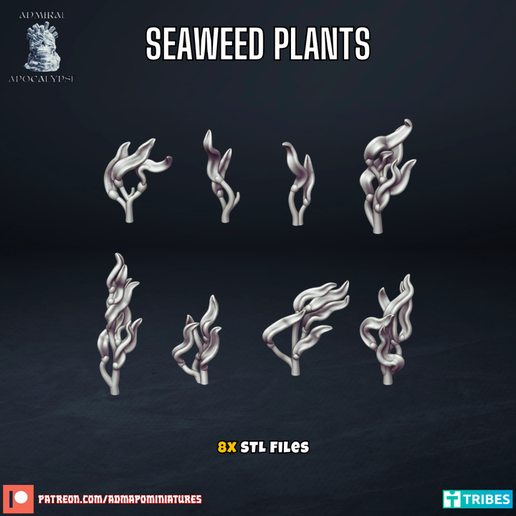 Seaweed Plants (Basing Bits/Pre-supported) 3D model
