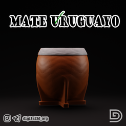 MATE-ARUGUAYO.png STL file URUGUAYAN MATE NOST3D・3D print object to download