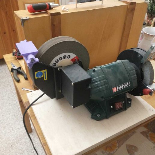 Parkside wet grinder (water weel) sharpening jig
