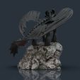 vista 03.jpg Toothless - How to train your dragon for 3d print model
