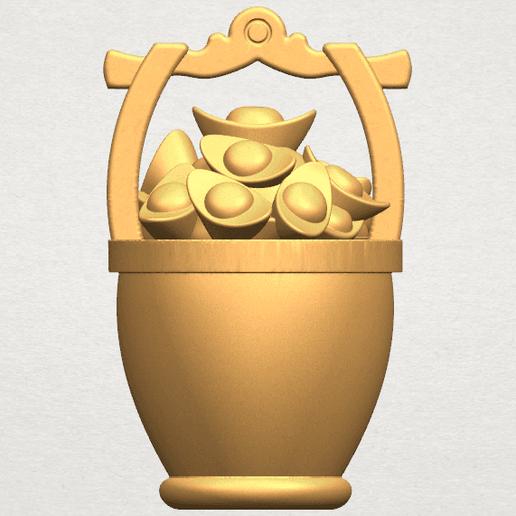TDA0502 Gold in Bucket A01 ex1500.png Download free file Gold in Bucket • Model to 3D print, GeorgesNikkei