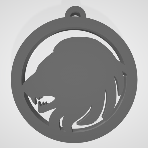 Zodiac sign keychain Leo 3D model