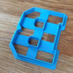 Varsity-B.jpg Varsity Style Letter B Cookie Cutter
