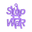 StopWar-02-stl.stl Decor Sign "STOP WAR IN UKRAINE" PUTIN STOP - everyone should make and hang this sign everywhere - symbol signpost movement and direction real 3D Relief For CNC building decor wall or door-mount for decoration sw-02 3d print